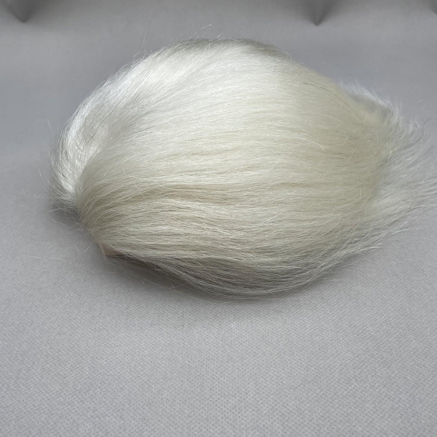 Mono Full Lace White #T1b 8x10 100% Human Hair Topper with PU Strip