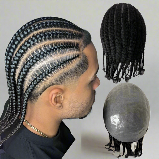 Full PU Brazilian Human Hair Cornrow Unit