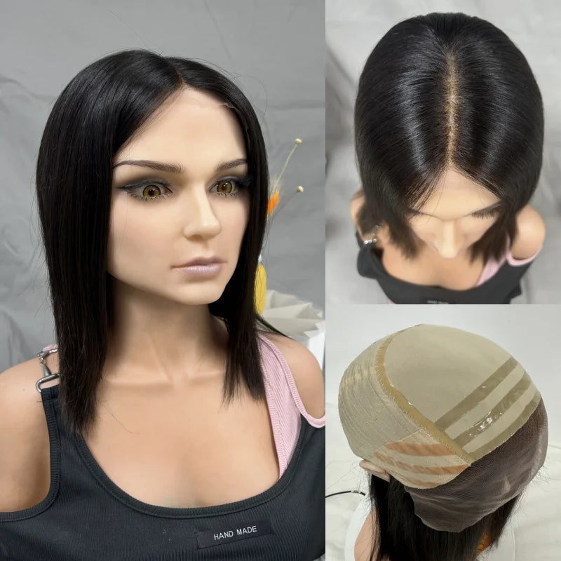 Silicone Anti-slip Lace Top European Hair Medical Wig