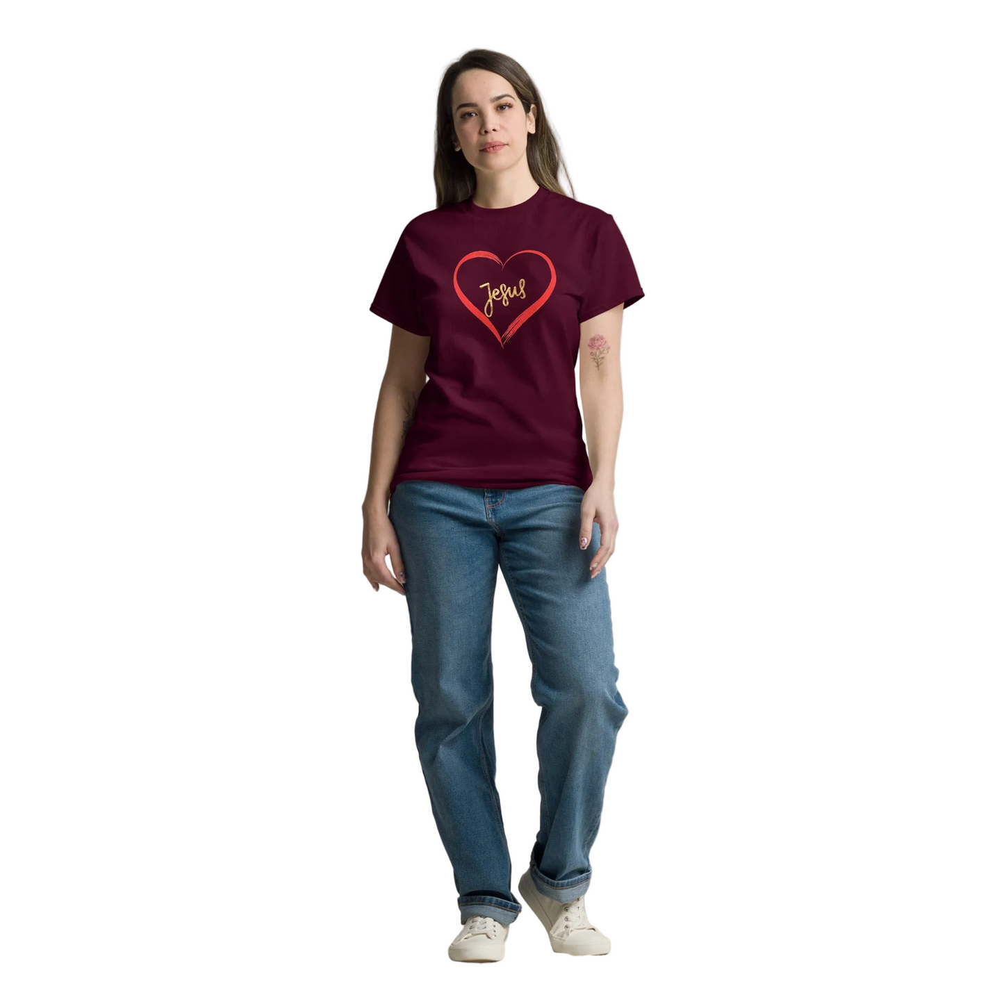 Jesus at the Center Inspirational Unisex Tee