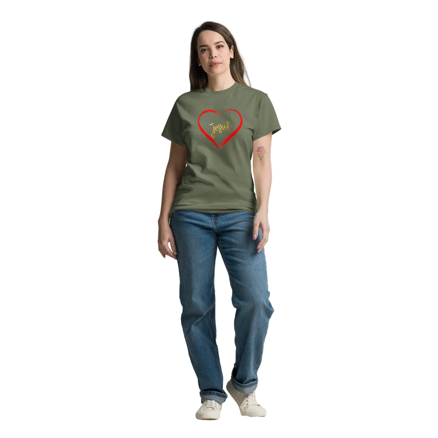 Jesus at the Center Inspirational Unisex Tee